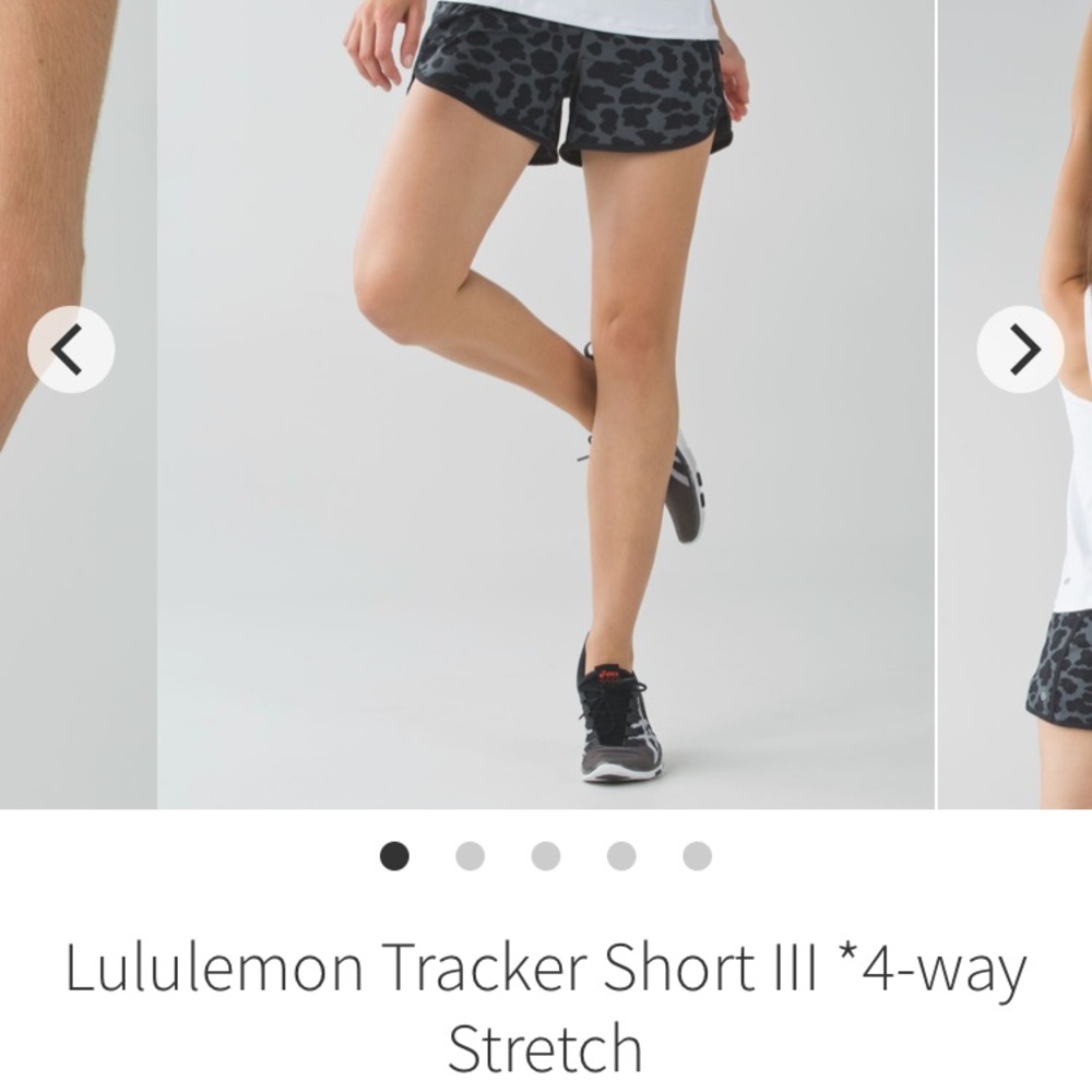 🐆 RARE Lululemon Cherry Cheetah Tracker Shorts🐆